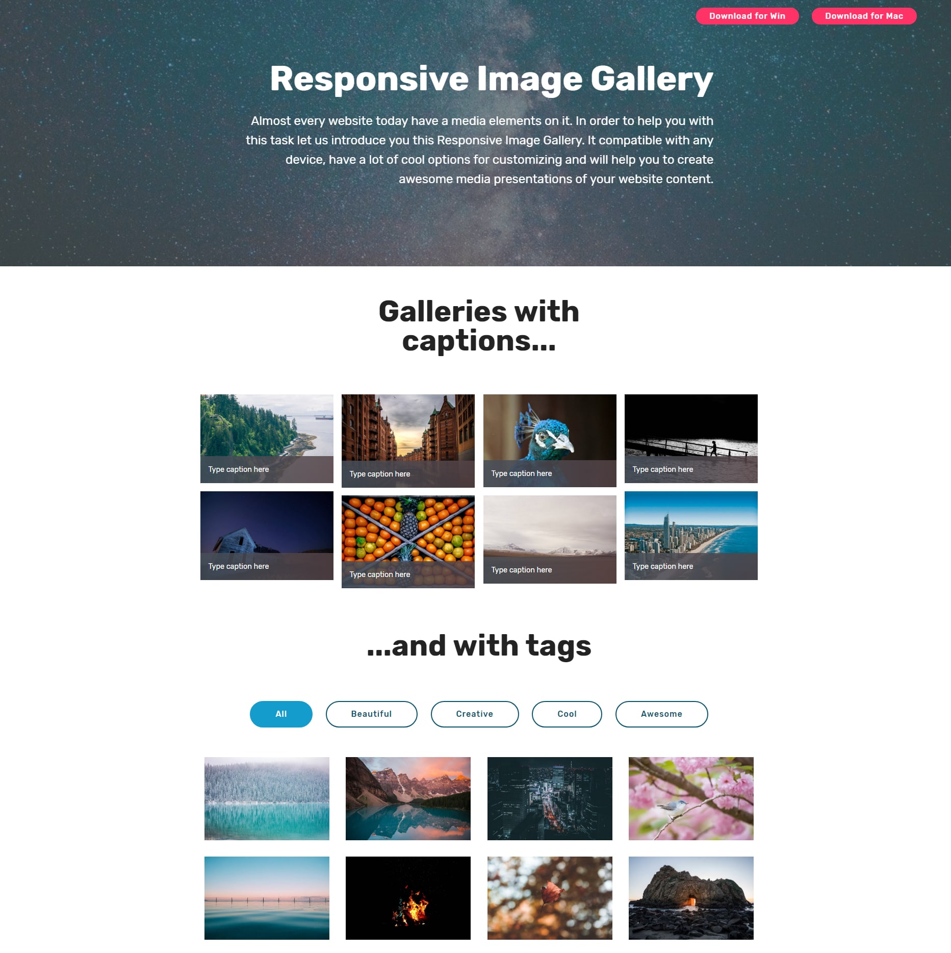 CSS3 Bootstrap Photo Gallery