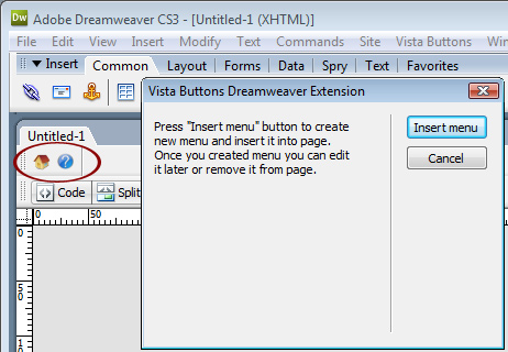 dhtml menu extension for dreamweaver crack