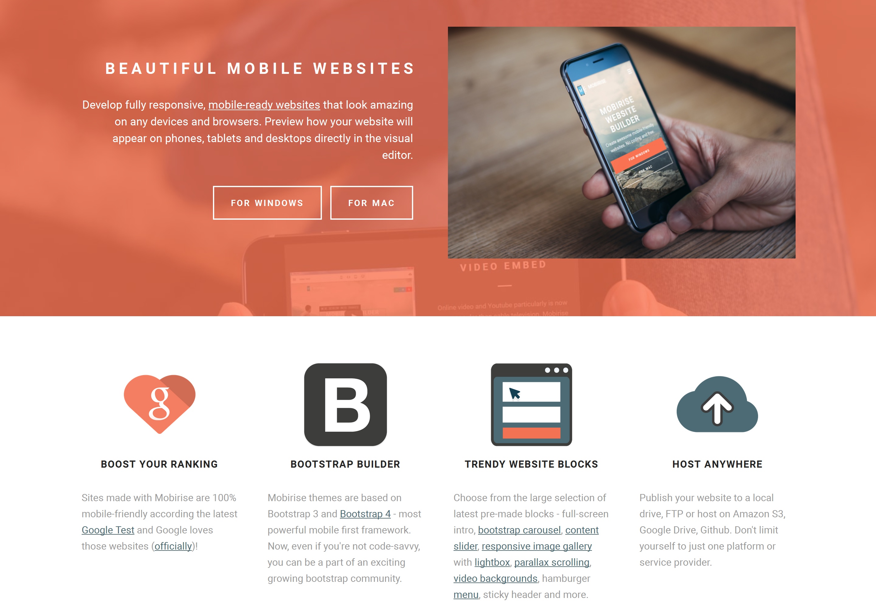 Bootstrap Mobile Website Creator Software