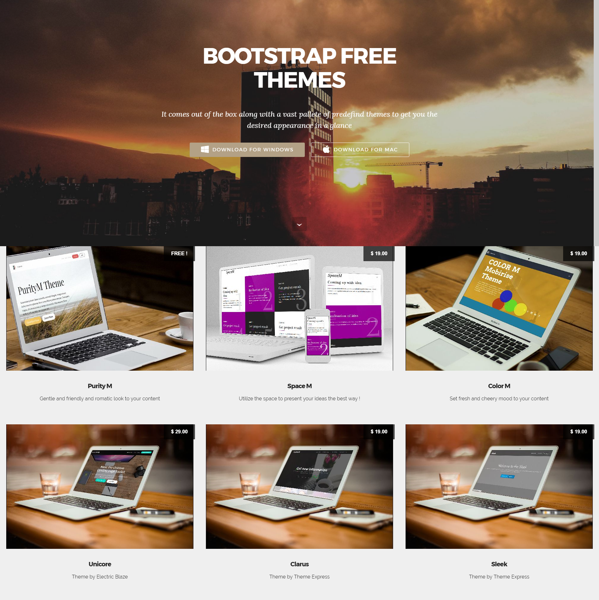 HTML Bootstrap Templates