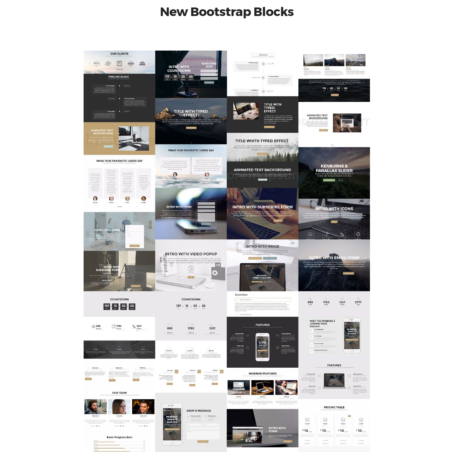 Free New Bootstrap Templates