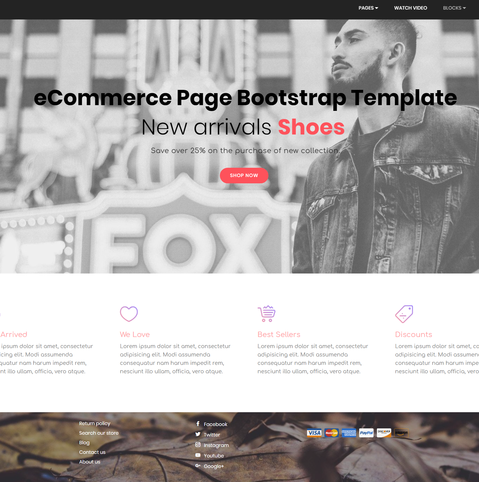 CSS3 Bootstrap eCommerce Templates