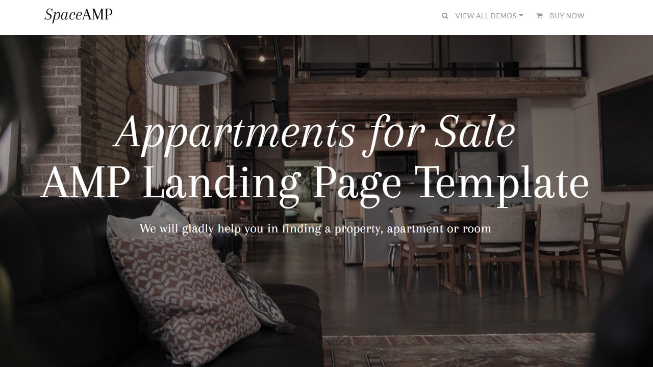 AMP Appartments For Sale Page Template