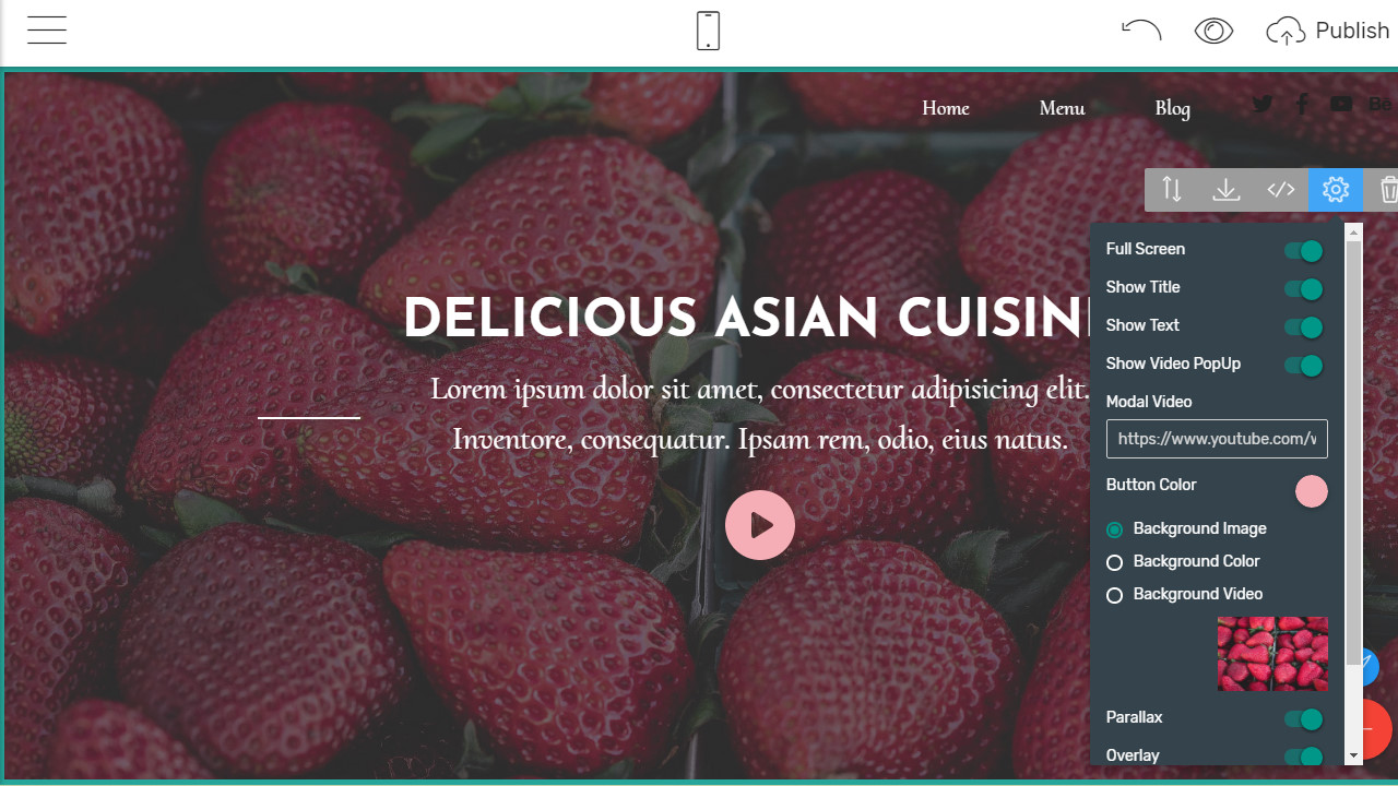 bootstrap responsive menu