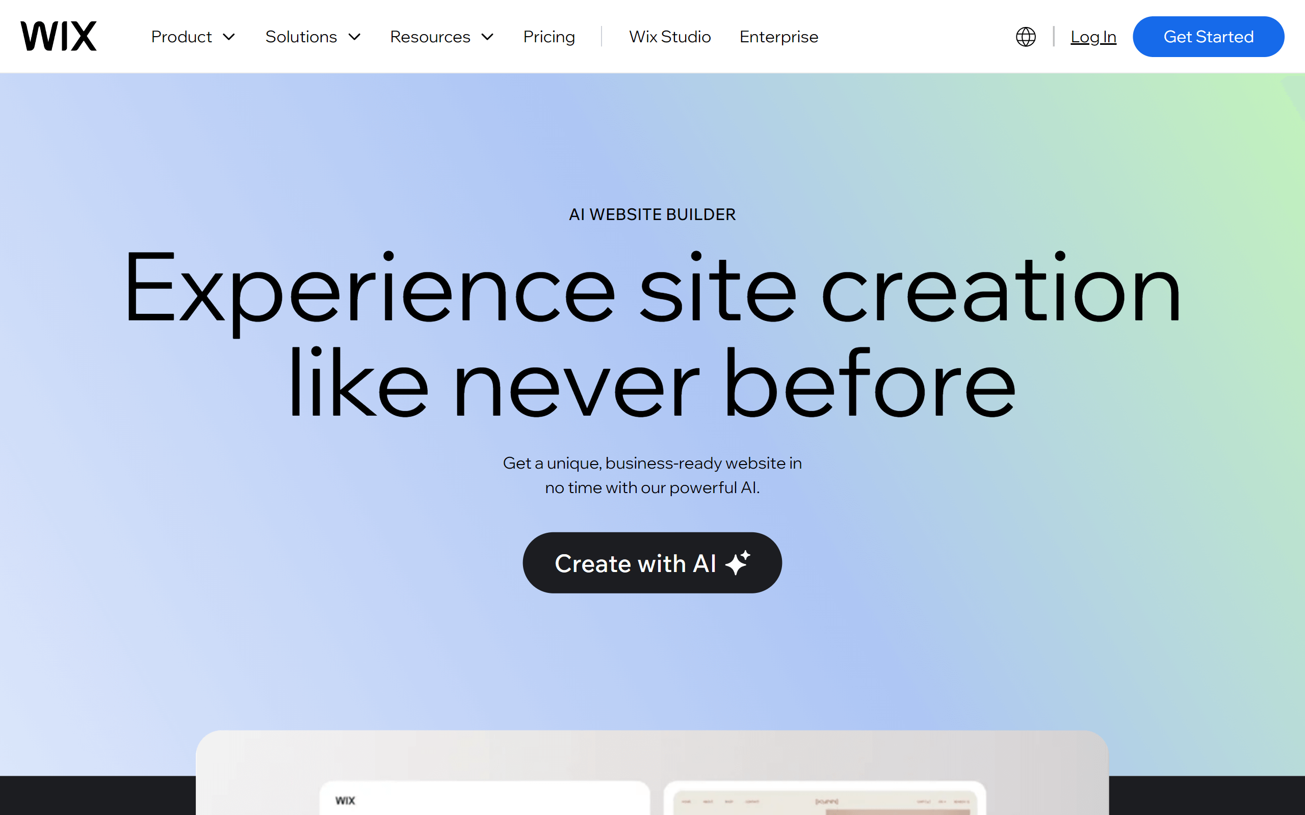 Wix ADI AI Website Builder