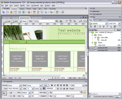 Add pages to your website in Dreamweaver